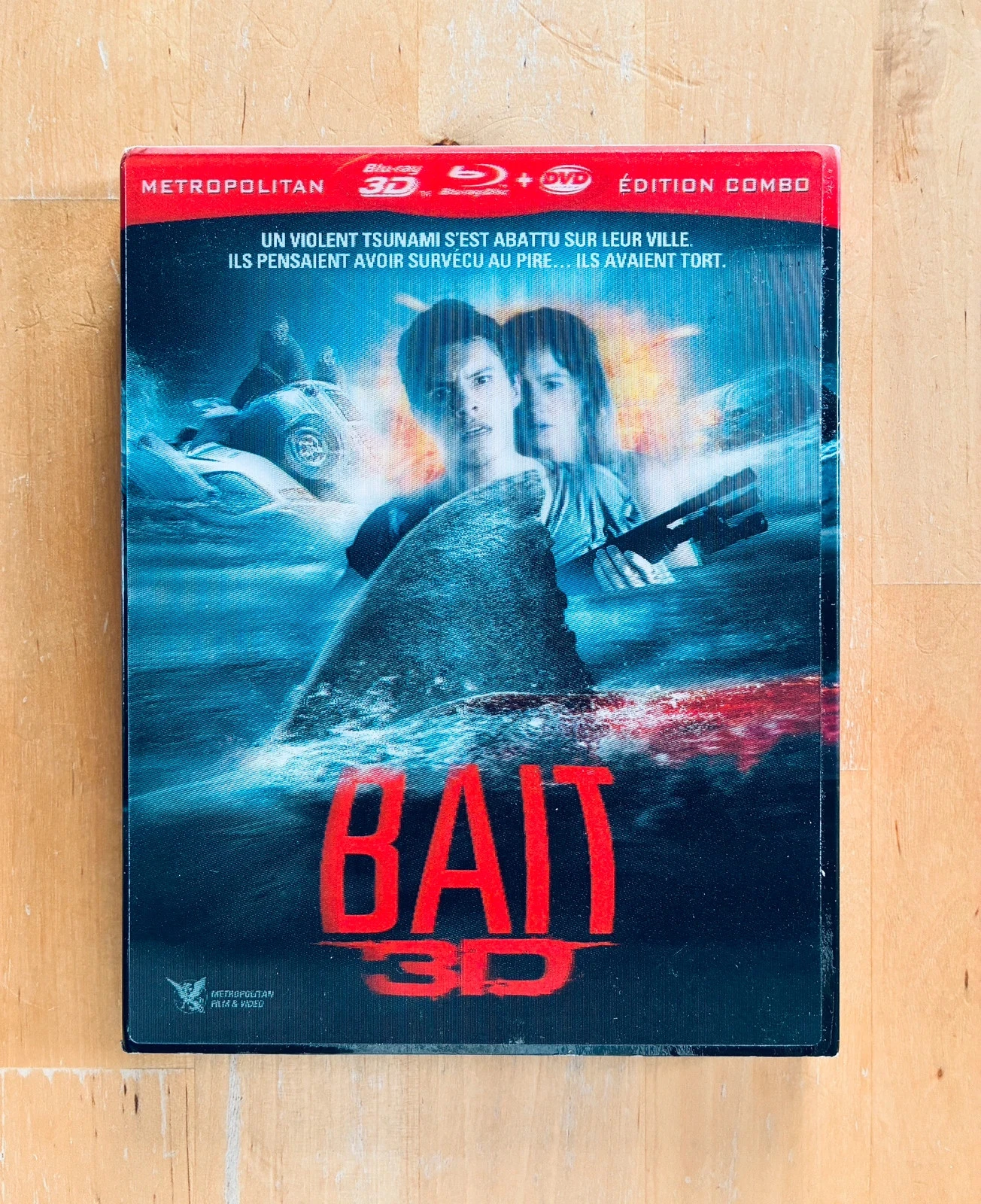 Coffret combo DVD Blu-ray 3D ray Bait 3D de Russell Mulcahy.